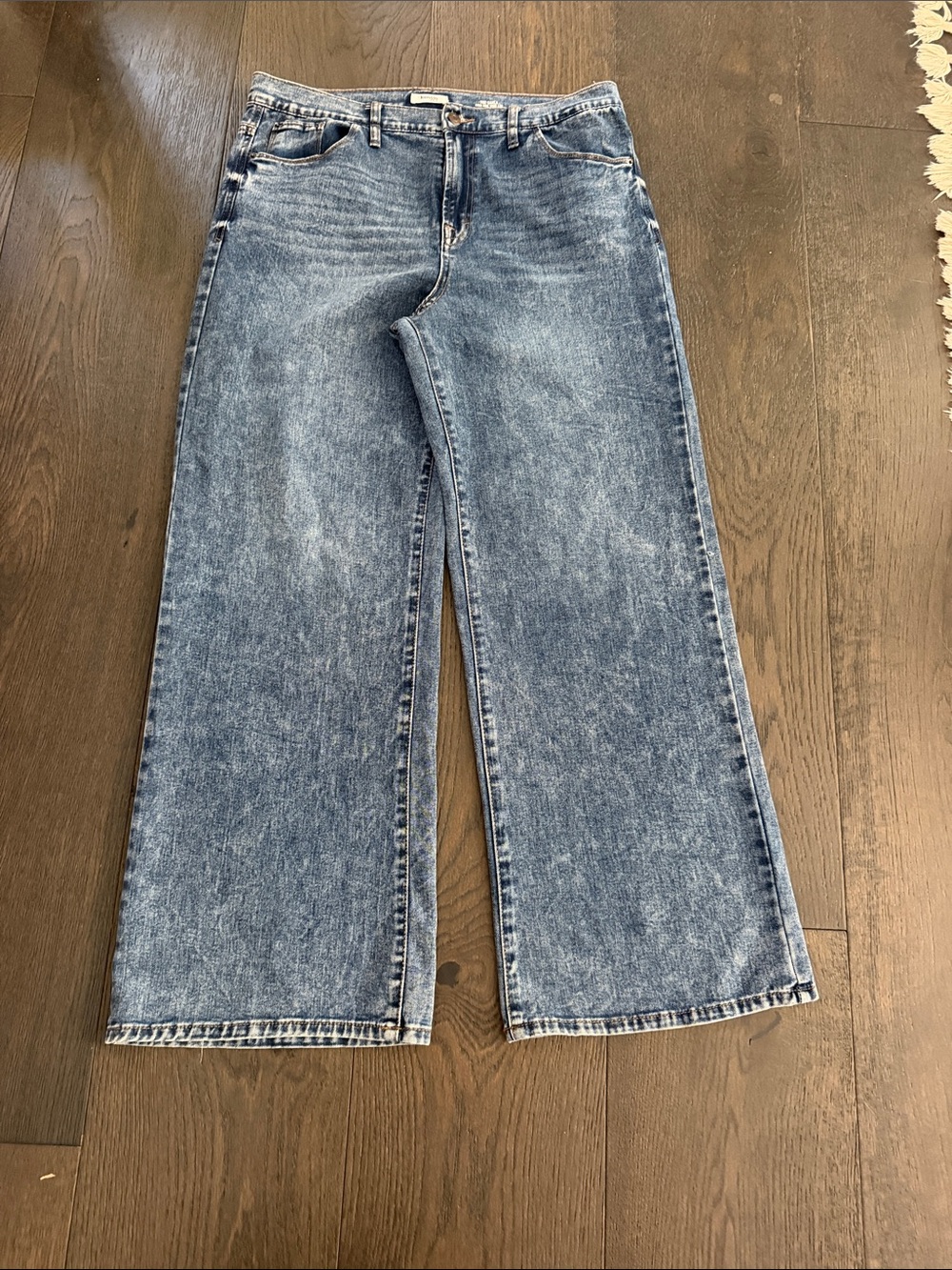 New $78 KENSIE The Carla High Rise Wide Leg Jeans Size 14/31